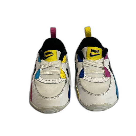 Nike AIR MAX 90 SE CB 'WHITE MISMATCH' baby crib shoes size 4C - Picture 2 of 9